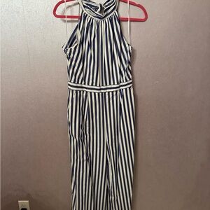 Striped Halter Jumpsuit